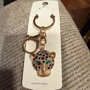 Elegant Gold Leopard Keychain/Bagcharm